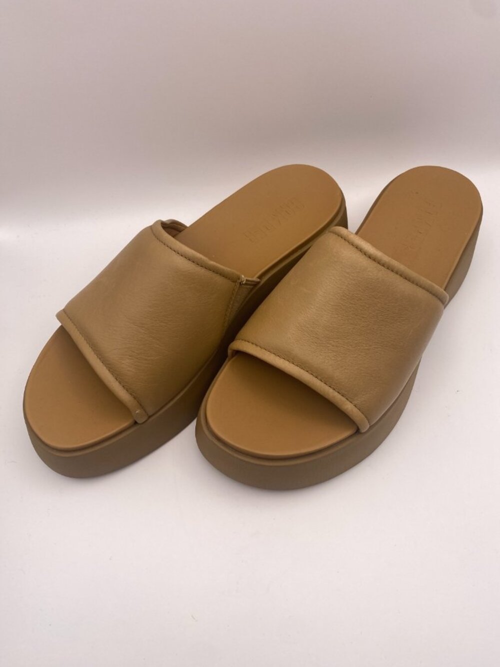 Camper Womens Tasha Brown Leather Slide Sz 41/ 10 US